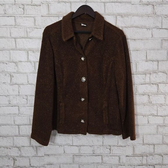 Nomadic Traders Sweaters - Nomadic Traders vintage brown sweater/jacket